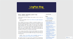 Desktop Screenshot of lingpipe-blog.com