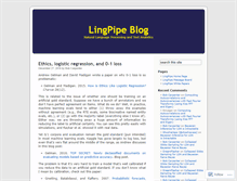 Tablet Screenshot of lingpipe-blog.com